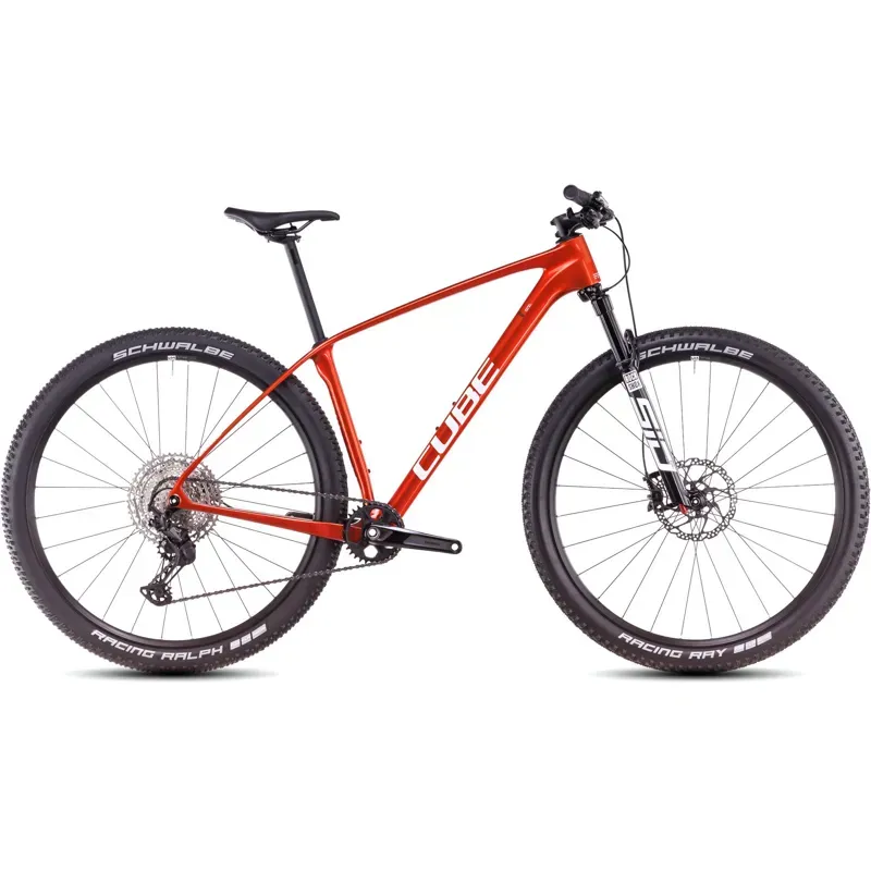 Cube Reaction C:62 Pro Mountain Bike in Electric Orange/Spice