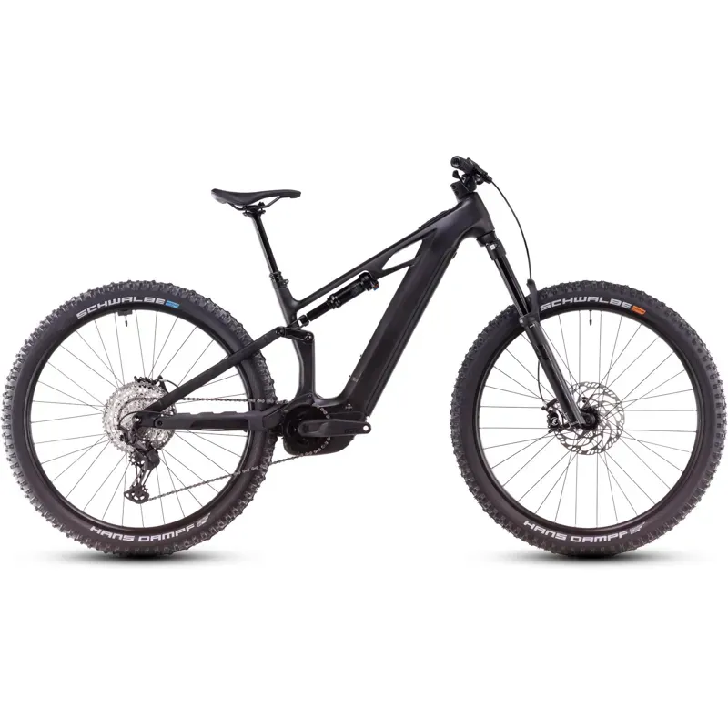 Cube Stereo Hybrid One44 HPC Race eMountain Bike in Blackline