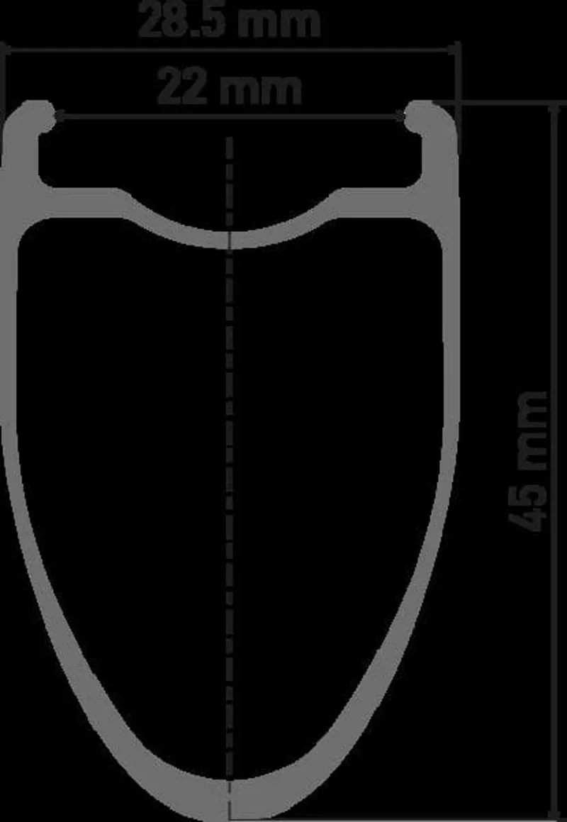 WHEL DT ERC11 45mm C DB RR Shim Black 700c-1