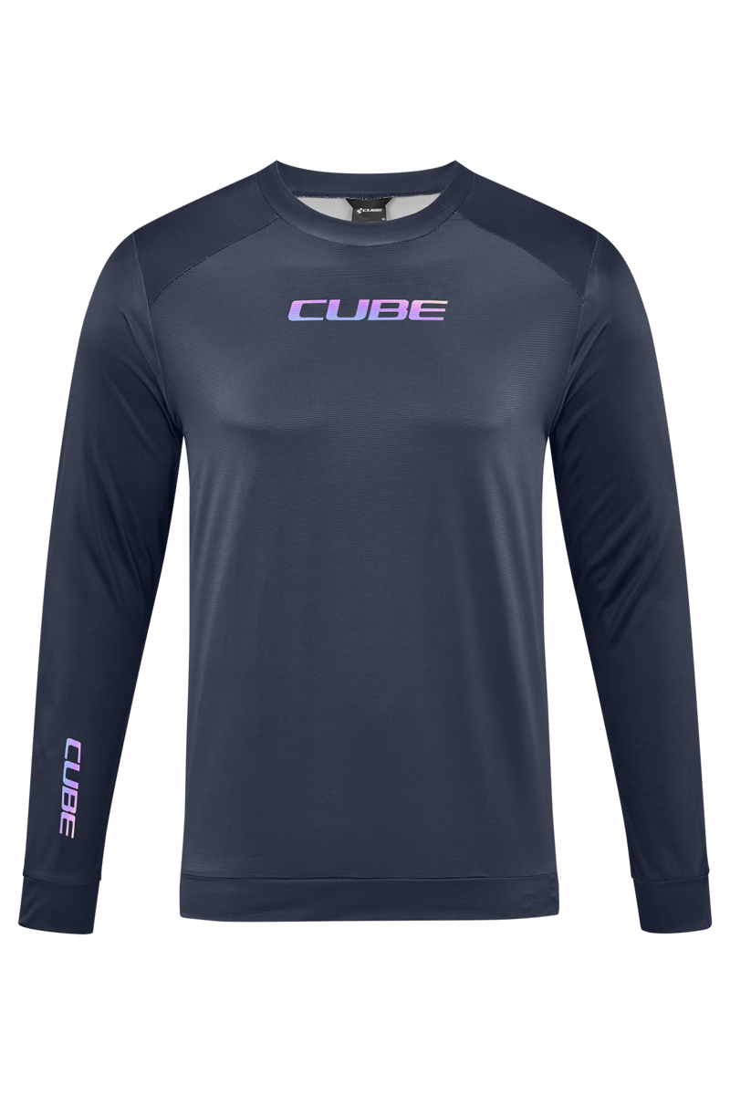 Cube ATX Round Neck Long Sleeve Jersey in Black