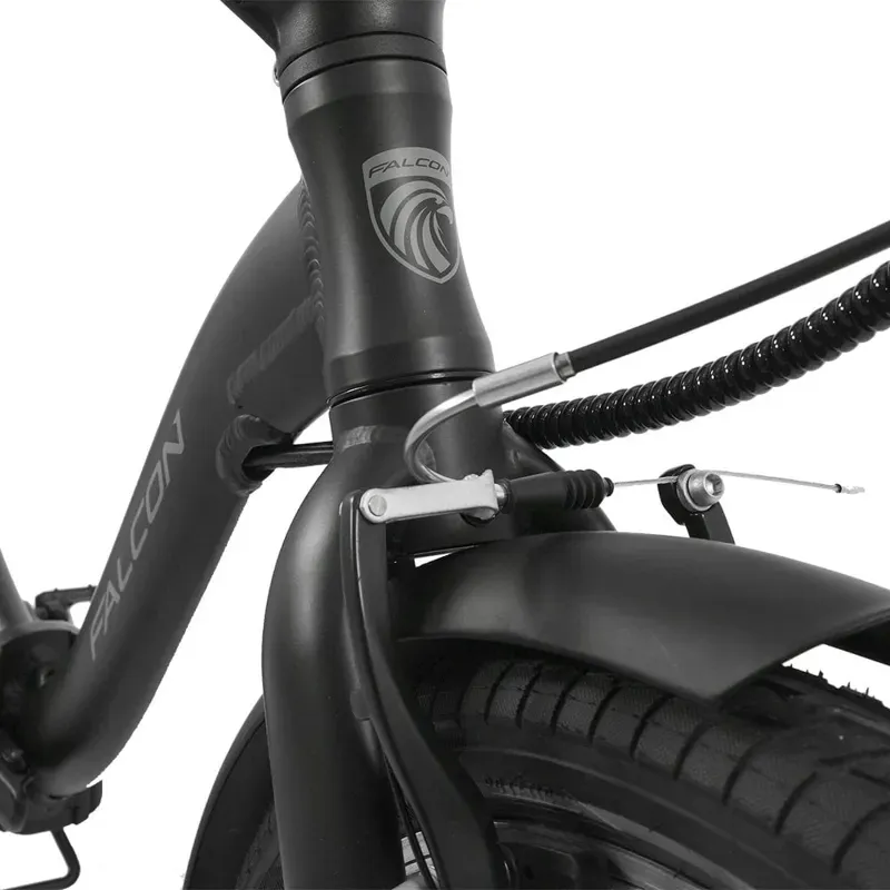 Falcon Breeze Low Step Electric Folding Bike in Black-10