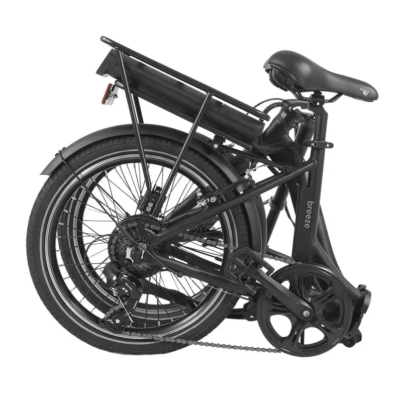 Falcon Breeze Low Step Electric Folding Bike in Black-3