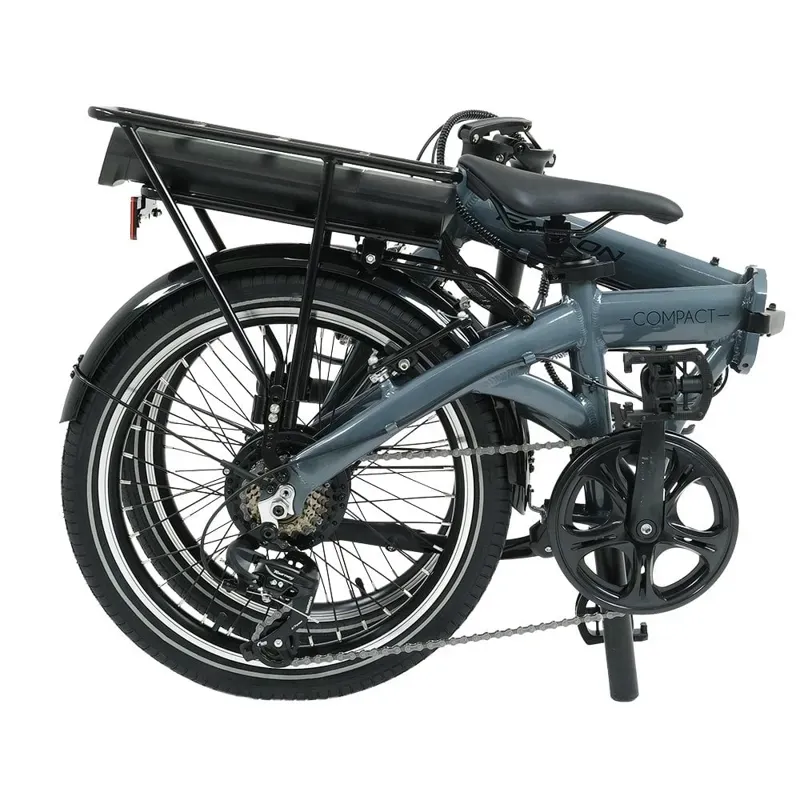 Falcon Compact Electric Folding Bike in Grey-3