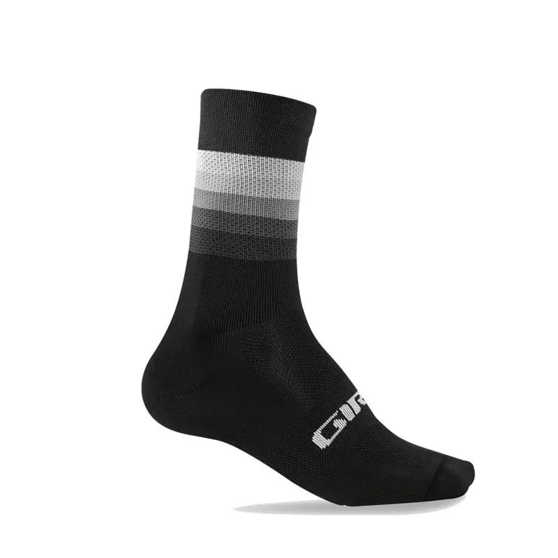 GIRO COMP RACER HIGH RISE SOCKS - BLACK/GREY - M