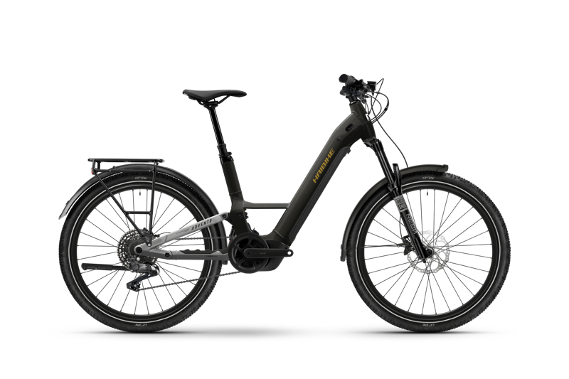 Haibike ADVENTR 6 Low Step eTrekking Bike in Black/Chrome
