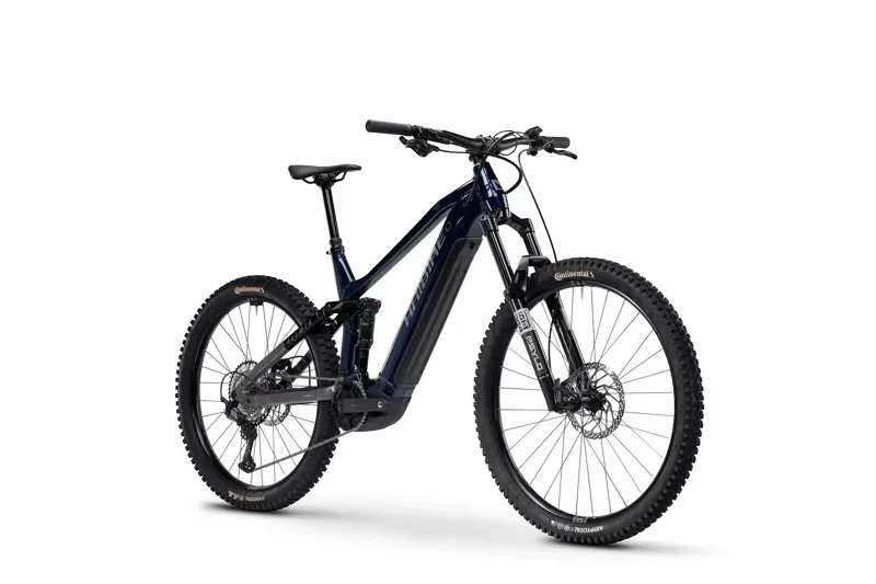 Haibike Allmtn 6 eMountain Bike in Ocean Black/Grey Glossy-1