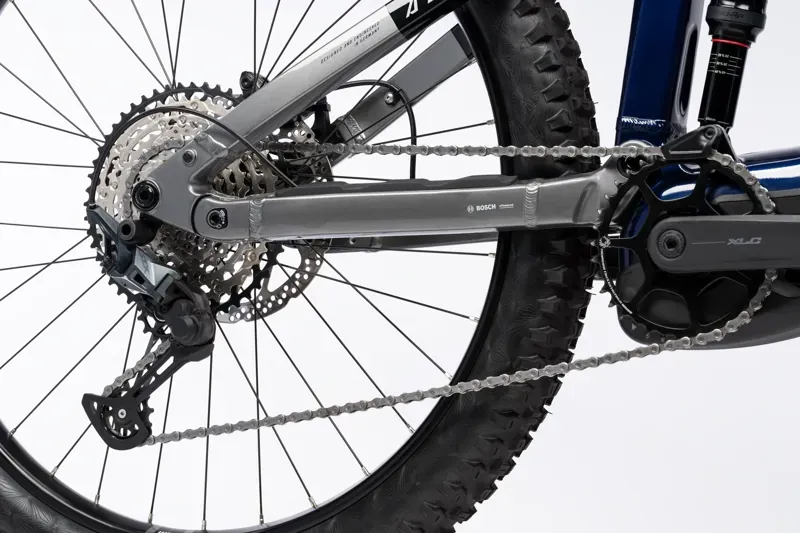 Haibike Allmtn 6 eMountain Bike in Ocean Black/Grey Glossy-3