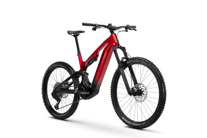 Haibike Allmtn CF 9 eMountain Bike in Red/Black/Platinum-1
