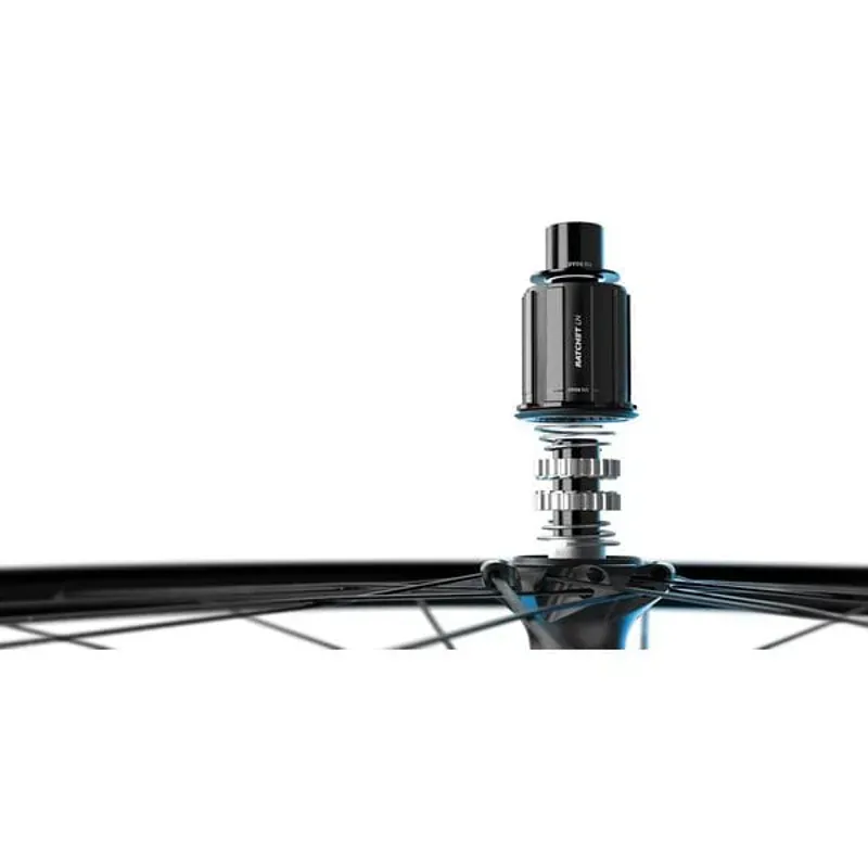 WHEL DT HE18 C DB 100x12 FR Black 700c-3