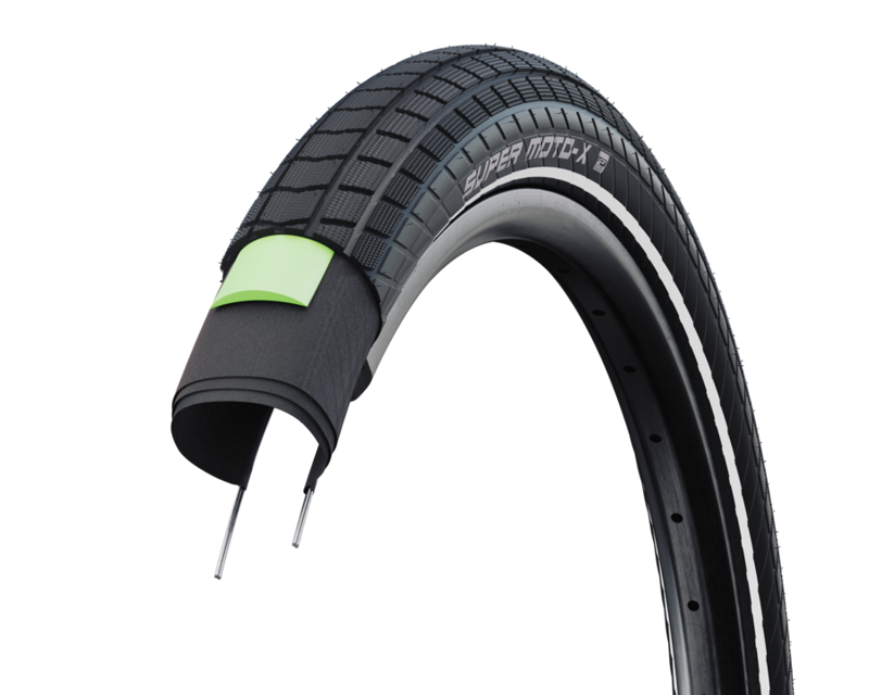 Schwalbe Super Moto-X Perf. Wired 20x2.40-inch Tyre in Black/Reflex-1