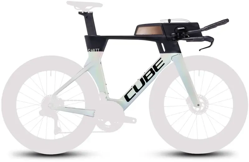 Cube Aerium C:68 TT LOW Triathlon Frameset in Prismagrey/Carbon