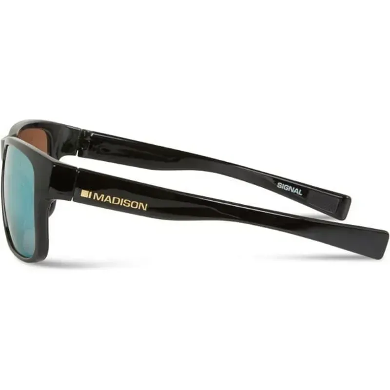 Madison Eyewear Signal Sunglasses in Black/Bronze Mirror Lens-2