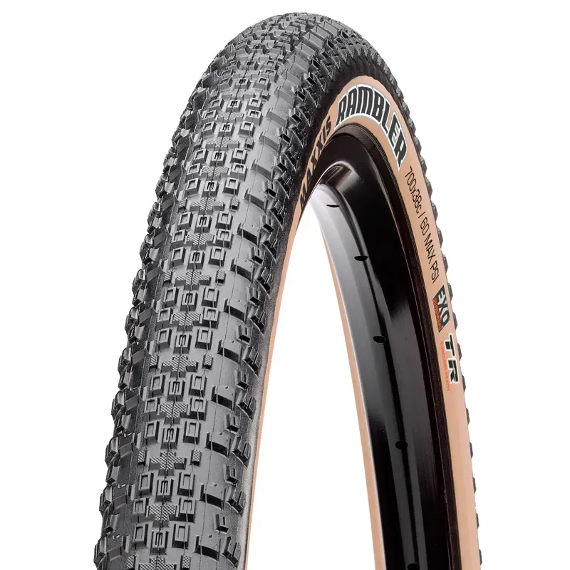 Maxxis Rambler 700x45c HYPR-X/EXO/TR Tire in Black/Tanwall-1