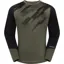 Madison Flux Men's Long Sleeve Trail Jersey In Midnight Green/Black
