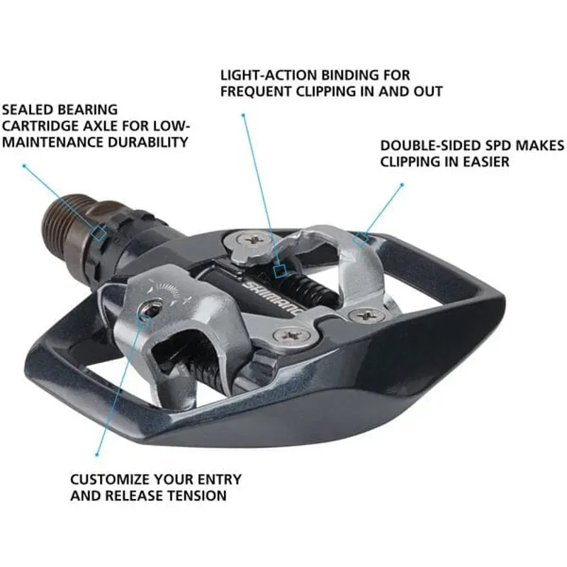 Pedal ed500 Spd Black 9/16 inches-1