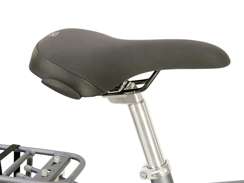 Raleigh Pioneer Tour Crossbar Hybrid Bike in Silver-3