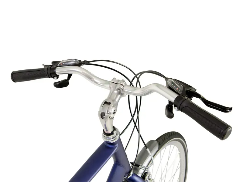Raleigh Pioneer Tour Crossbar Hybrid Bike in Silver-2