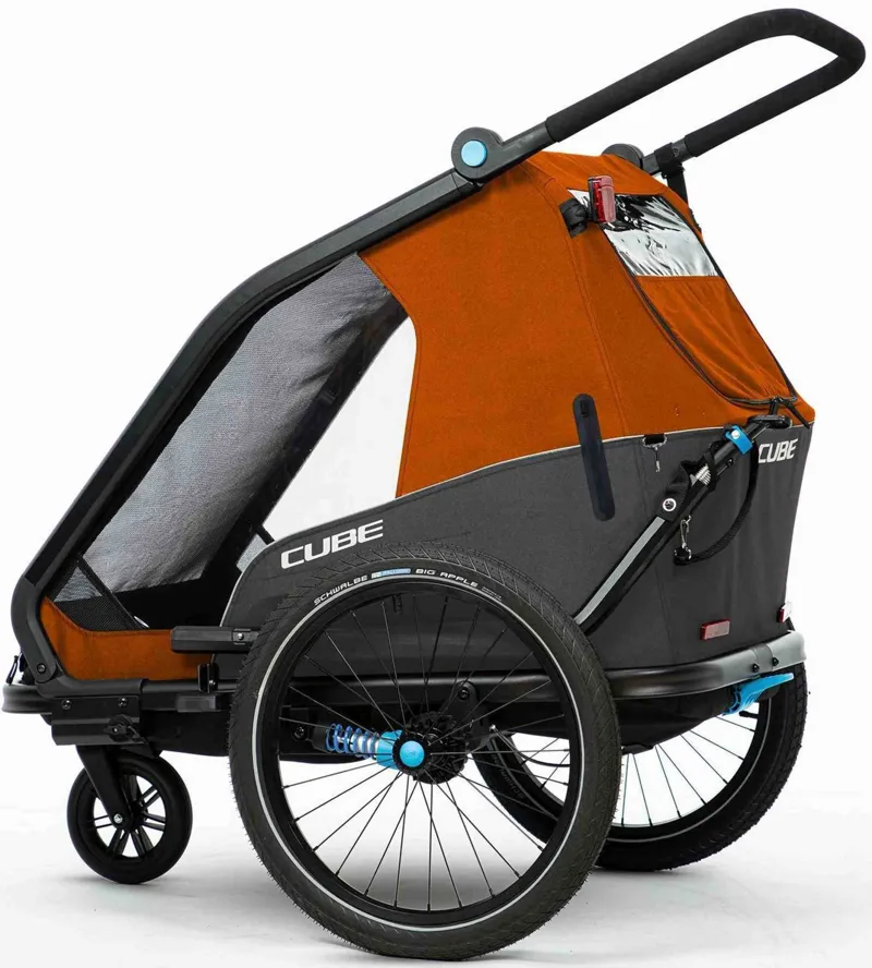 Cube Kids Trailer Double Cmpt X Actionteam grey/orange one size-8