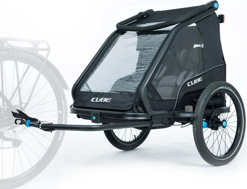 Cube Kids Trailer Double Cmpt BLACK one size-7
