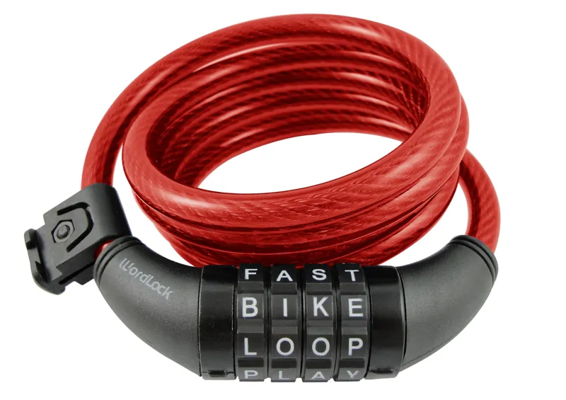 WORDLOCK 6FT/180CM RED LOCK