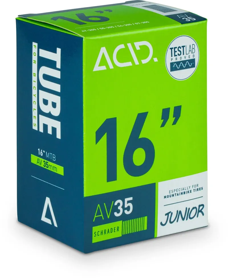 Acid Tube 16 Inch Junior/Mtb Av 35mm 47/57- 305 black 47/57-305