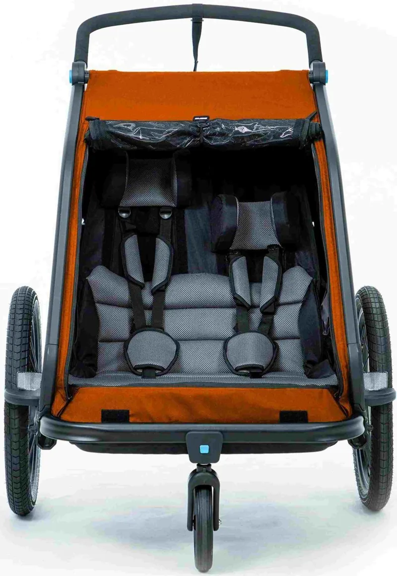 Cube Kids Trailer Double Cmpt X Actionteam grey/orange one size-5