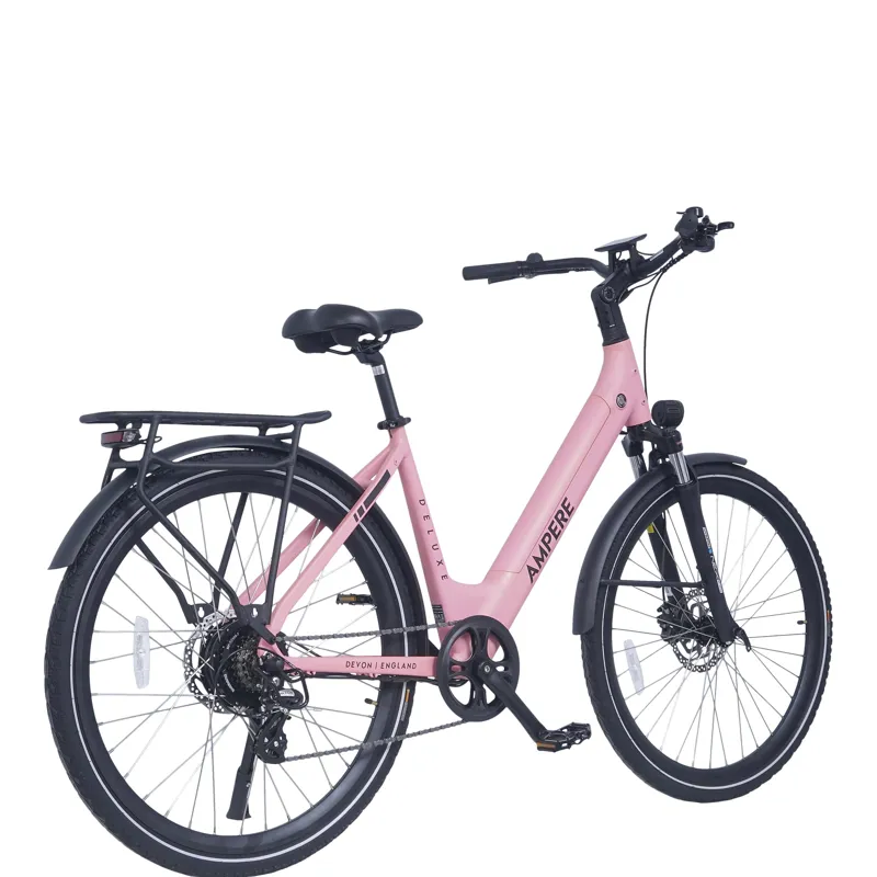 Ampere Deluxe Step Through 18 Frame 700c Wheel - Pink-1