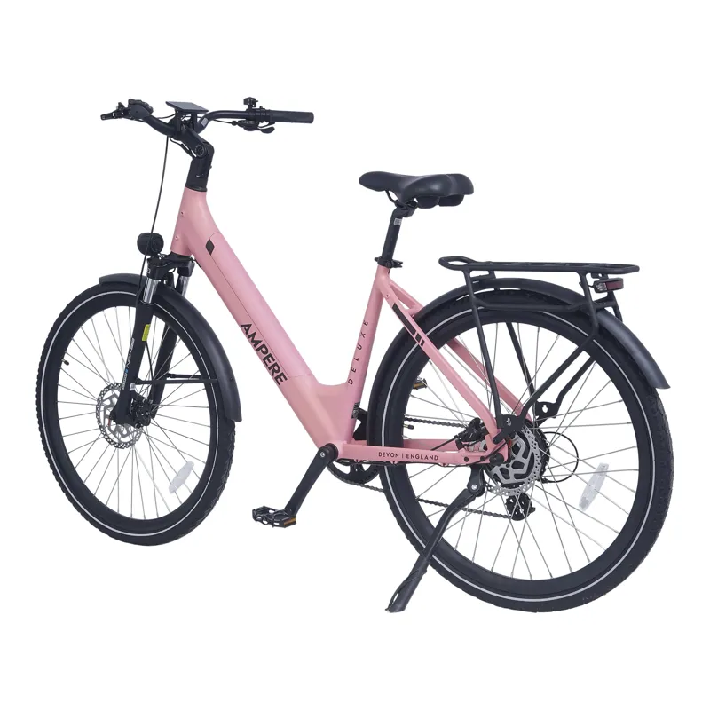 Ampere Deluxe Step Through 18 Frame 700c Wheel - Pink-2