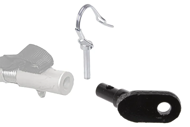 Bike Trailer Hitch with Clip - Black