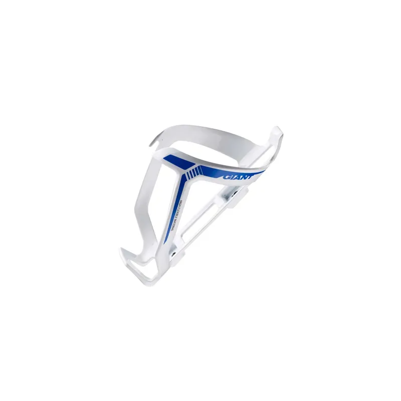 GIANT BOTTLE CAGE WHITE/BLUE