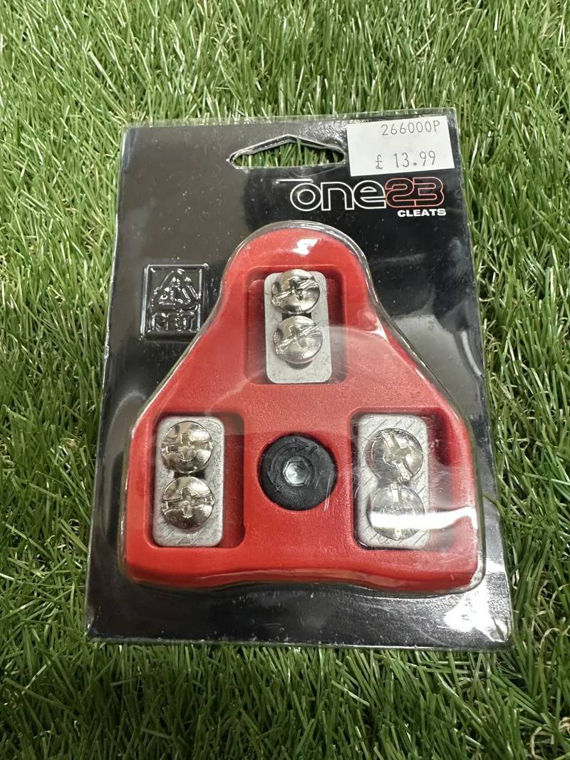 ONE23 PEDAL CLEATS - RED - 6 DEGREE FLOAT