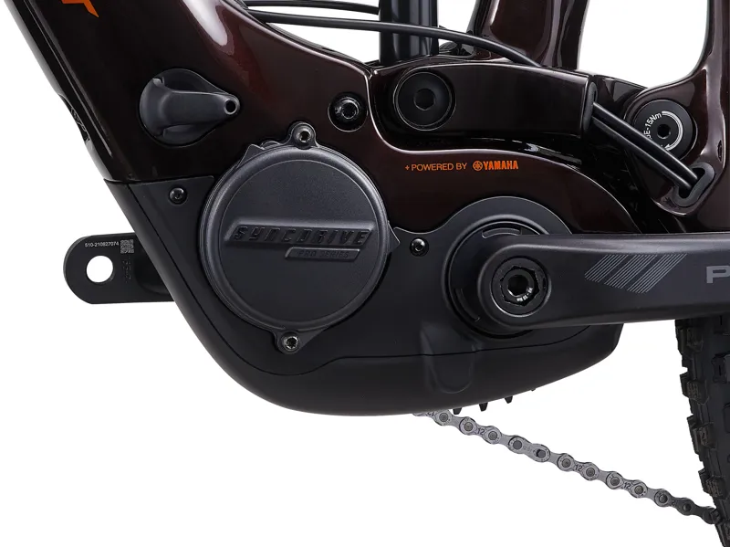 Giant Trance X Advanced E+ EL 2 25km/H Electric Mountain Bike in Amber Glow/Cordovan-4