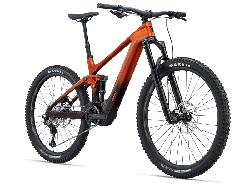 Giant Trance X Advanced E+ EL 2 25km/H Electric Mountain Bike in Amber Glow/Cordovan-1