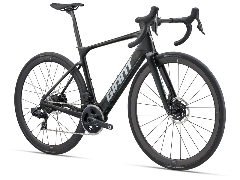 Giant Defy Advanced E+ Elite 1 E-Road Bike In Raw Carbon-1