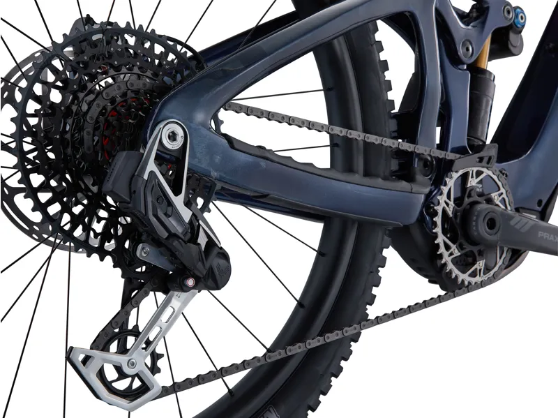 Giant Reign Advanced E+ 0 Electric Mountain Bike in Purple Haze/Metallic Navy-5