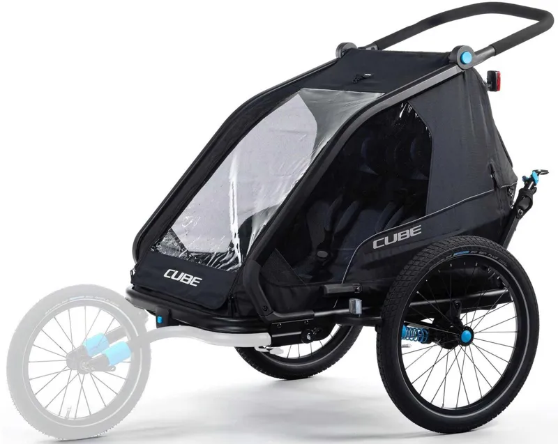 Cube Kids Trailer Double Cmpt BLACK one size-8