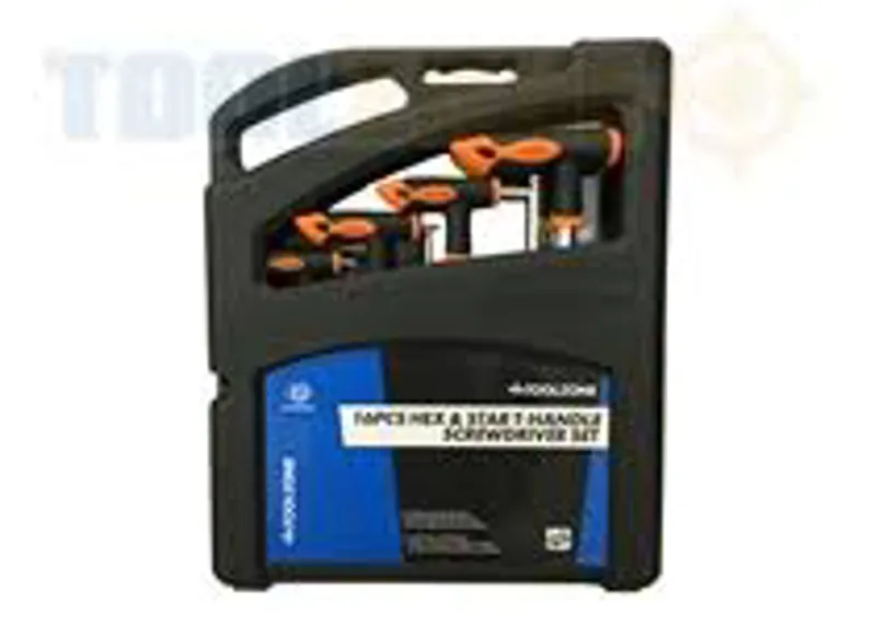 TOOLZONE 16 PC HEX AND STAR THANDLE SCREWDRIVER SET