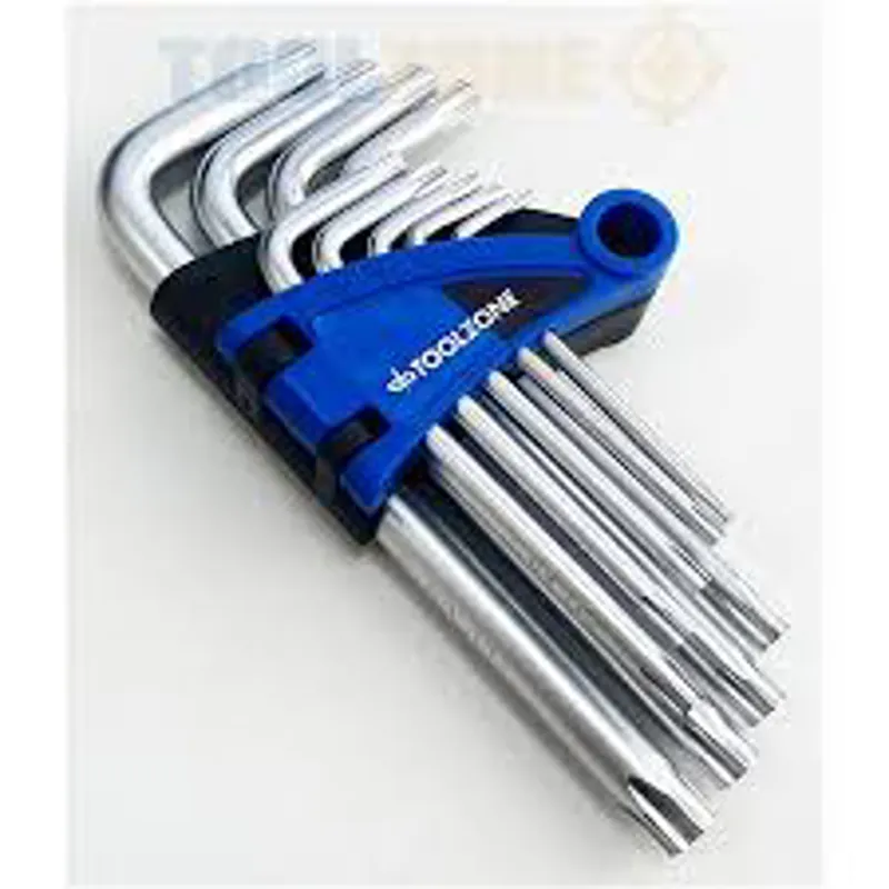 TOOLZONE 9 PC SECURITY STAR KEY WRENCH SET-1