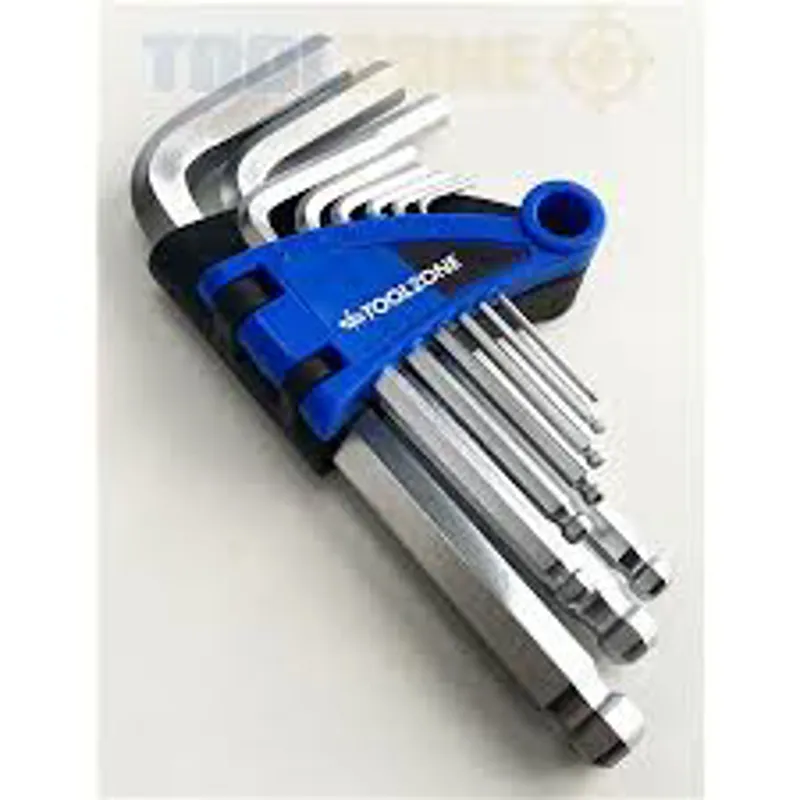 TOOLZONE 9 PC BALL HEX KEY SHORT KEY SET