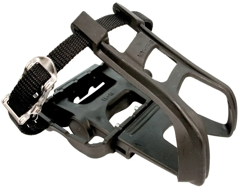 ETC Resin MTB Pedals Toe Clips and Straps 9/16