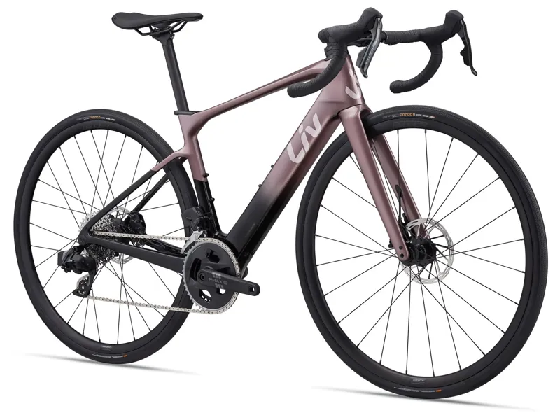 Liv Avail Advanced E+ Elite 2 Electric Road Bike - Iron Rouge/Carbon Smoke-1