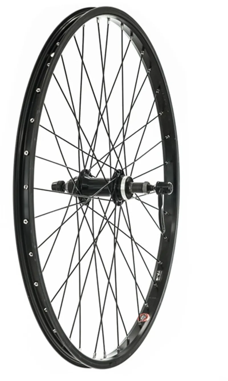 RR WHL 24 BLK SCREW ON QR