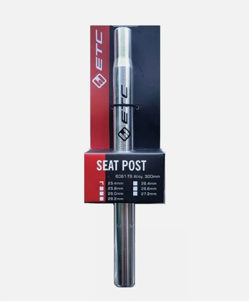 ETC SEATPOST ALLOY SILVER 25.4mm