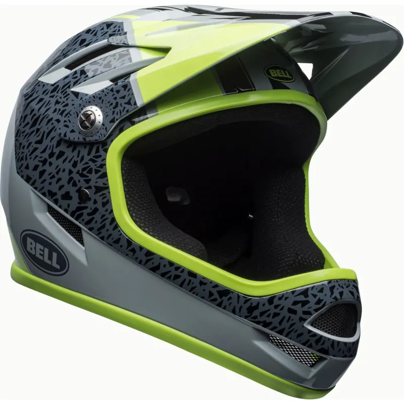 Bell Sanction MTB Full Face Helmet - Grey/Green 58 - 60cm / L