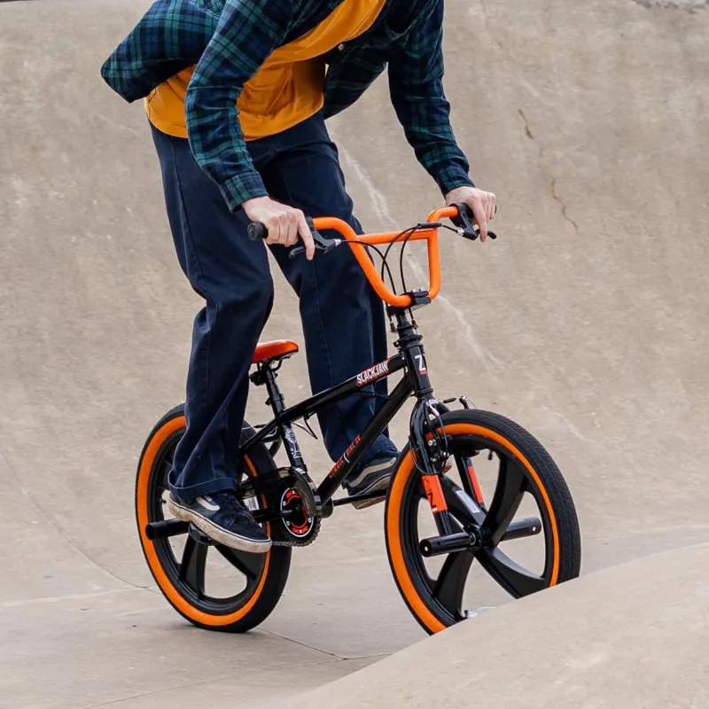 Zombie Slackjaw 20 inch BMX Bike in Black and Orange-9
