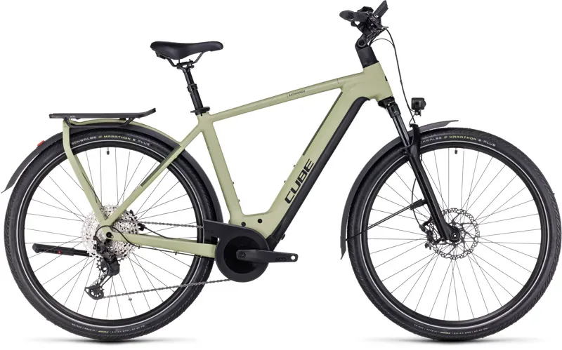 Cube Kathmandu Hybrid SLX 750 Electric Bike in Green/Olive