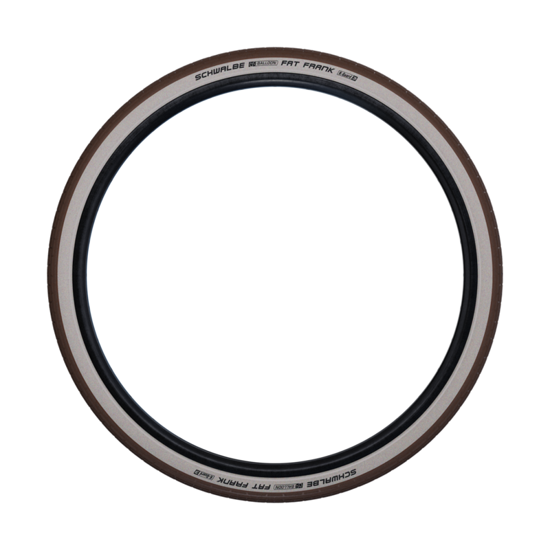 Schwalbe Fat Frank Twin Brown/White+reflex 28x2. 00 BROWN/WHITEWALL