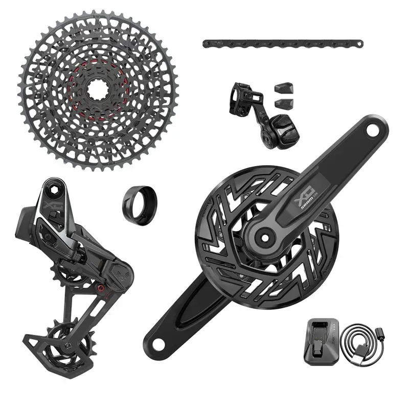 SRAM X0 T-Type Pedal Assist 160mm Brose Transmission Groupset in Black