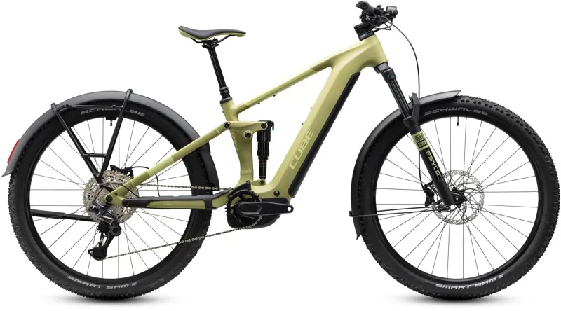 Cube Stereo Hybrid ONE44 Pro 800 FE eMountain Bike in Softwillow/Green