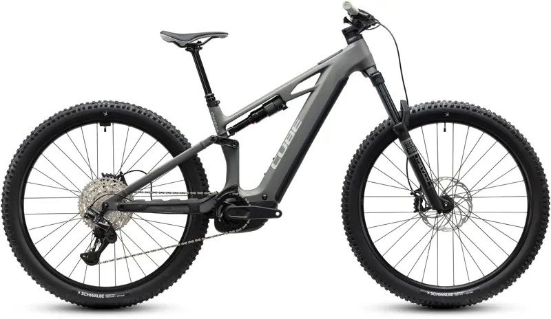 Cube Stereo Hybrid ONE44 HPC Pro 800 eMountain Bike in Old Grey/Black